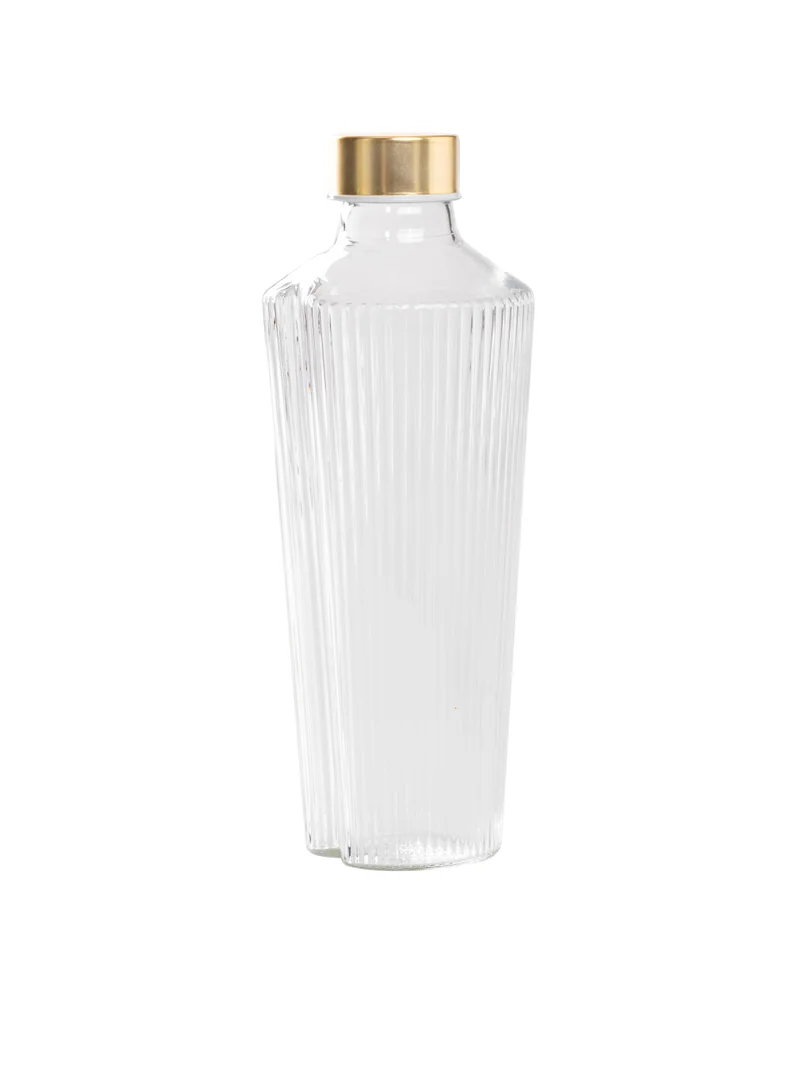 Zafferano Handy Bottle Clear Ø.96x245mm. CL.90 - TAPPO ARGENTO/ORO