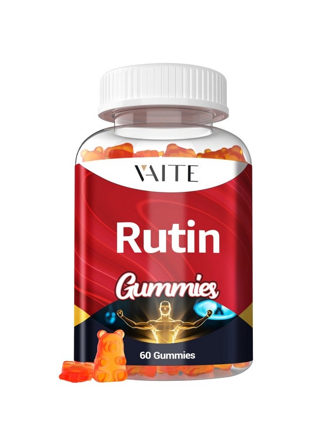 VAITE Rutin Supplement 500mg - Sophora Japonica Extract with Bioflavonoids - Antioxidant & Wellness Chewables for Daily Use - Plant-Based Flavonoid Complex - Supports General Well-Being - 60 Vegan Gummies - Image 1