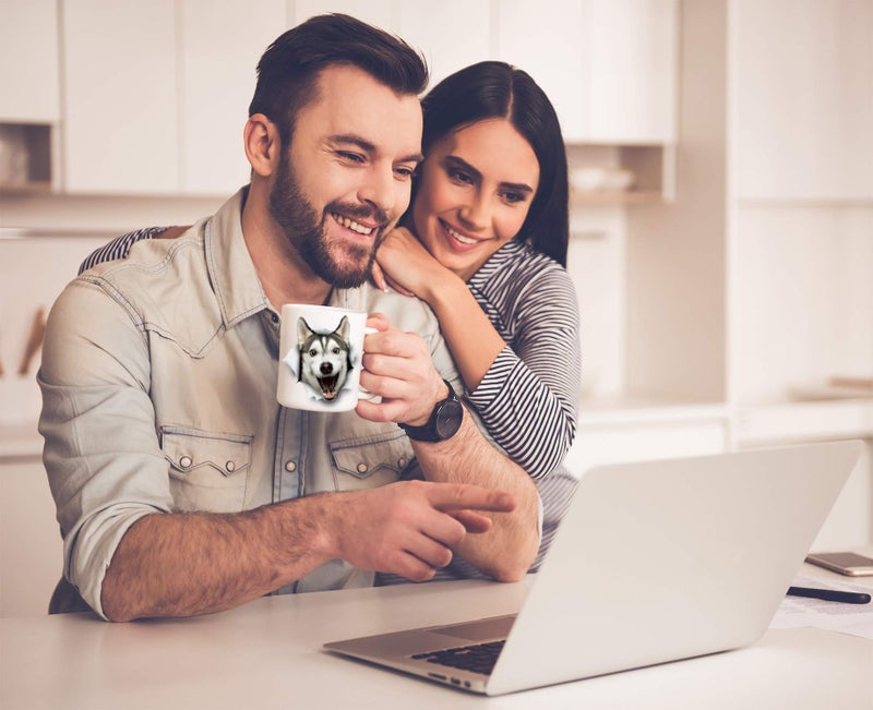 Winston Bear Winston & Bear Funny Husky Dog Mug - Ceramic Funny Coffee Mug - Cute Novelty Coffee Mug Present - Great Birthday or Christmas Surprise for Men and Women (11oz) - Image 4