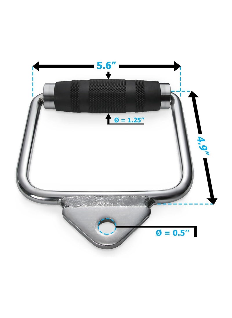 Generic - Combo LAT Pull Down Attachment - Cable Machine Accessories for Home Gym with Multi Option: V-Handle, Tricep Rope, D-Handle, V-Shaped Bar, Curl Bar and Rotating Bar - Image 1