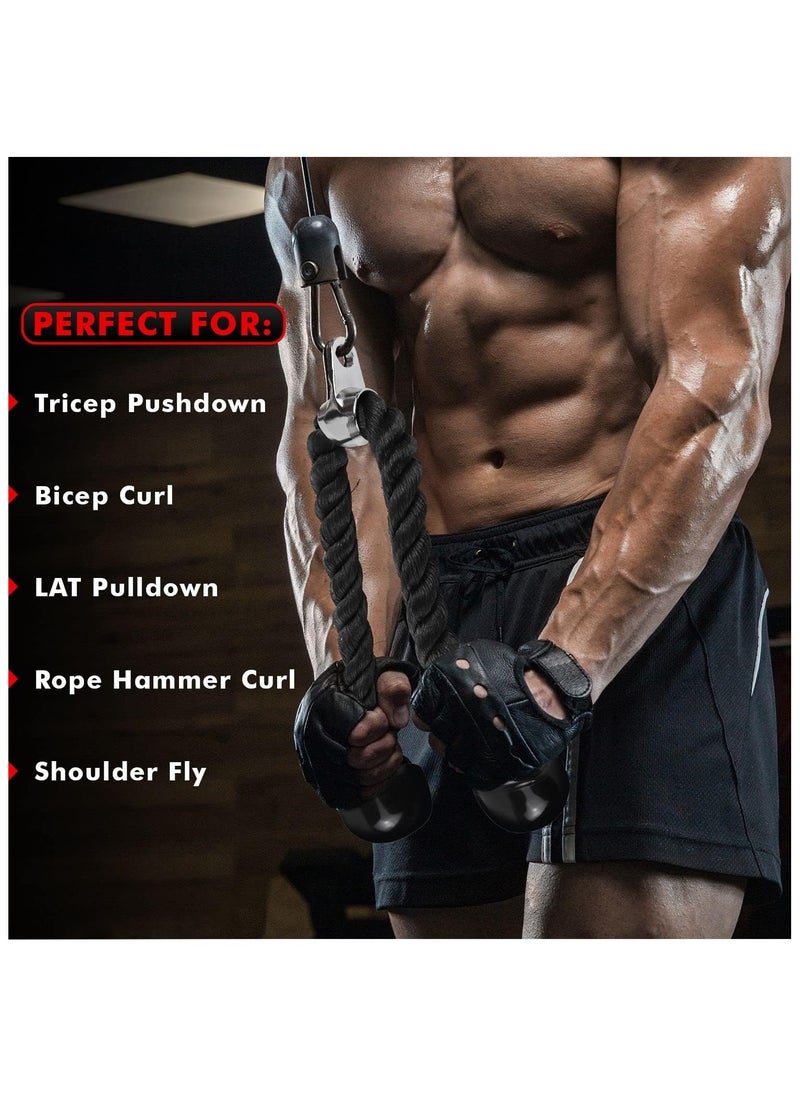 Generic - Combo LAT Pull Down Attachment - Cable Machine Accessories for Home Gym with Multi Option: V-Handle, Tricep Rope, D-Handle, V-Shaped Bar, Curl Bar and Rotating Bar - Image 1