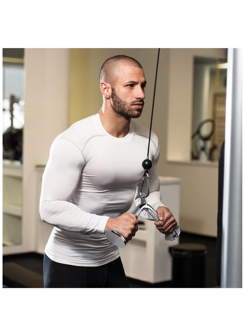 Generic - Combo LAT Pull Down Attachment - Cable Machine Accessories for Home Gym with Multi Option: V-Handle, Tricep Rope, D-Handle, V-Shaped Bar, Curl Bar and Rotating Bar - Image 1