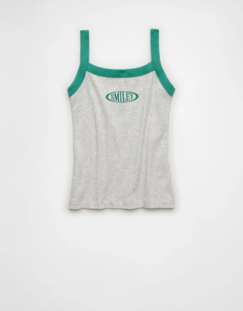 American Eagle  AE | Smiley® Graphic Tank Top for Women | Best Price UAE