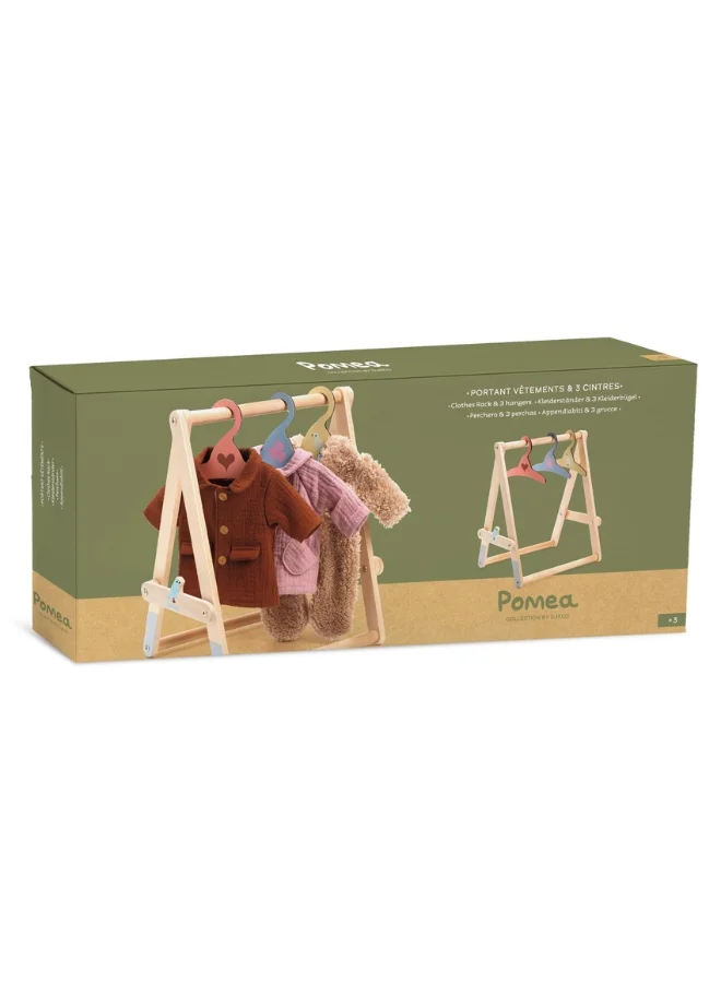 DJECO Pomea Clothes Rack & Hangers