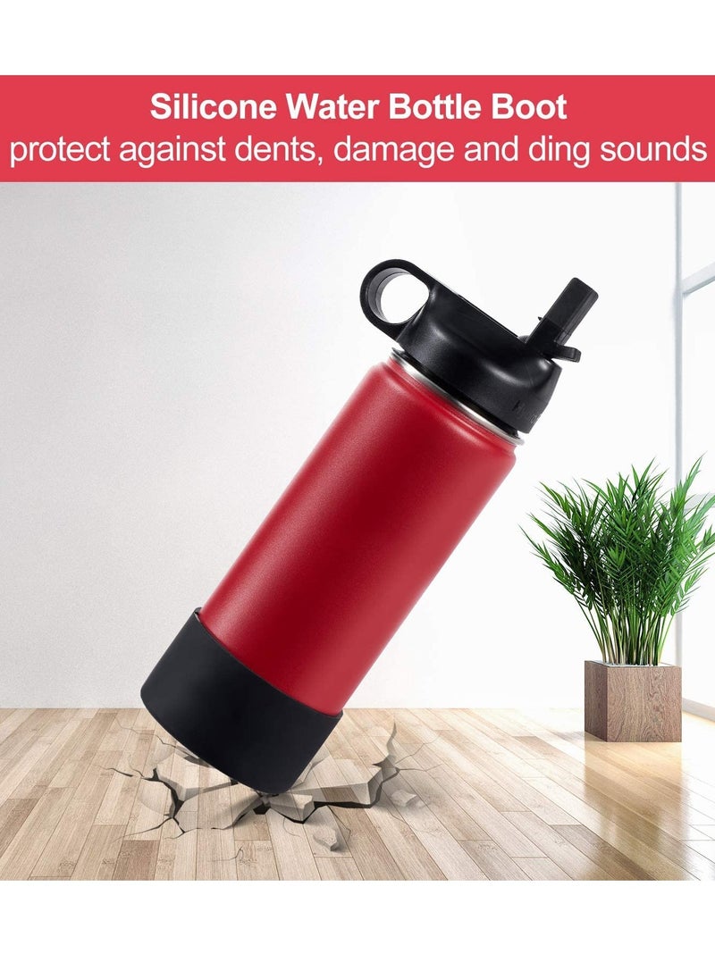 Protective Silicone Boot for Water Bottle, 5 Pieces Silicone Flex Boot for Sports Water Bottles Compatible with Hydro Flask/Takeya/MIRA/Iron Flask  - Image 5