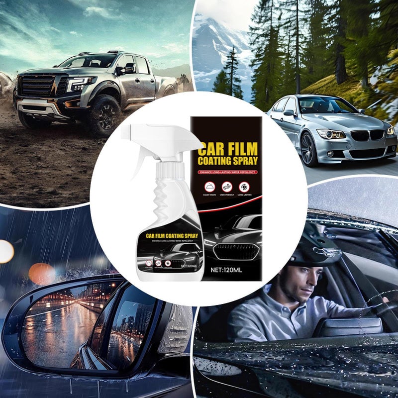 Car Windshield Anti Fog Cleaner 120ml Waterproof Rainproof Glass Coating For Car Truck SUV RV Headlight Stain Detailing Gloss - Image 5