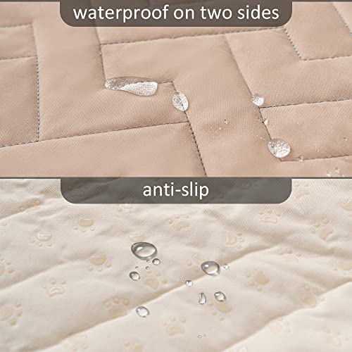 fuguitex Waterproof Dog Bed Cover Couch Cover for Pet Anti-Slip Cat Mat Pet Pad Blanket for Sofa Chair Recliner Bed Furniture Protrctor - Image 3