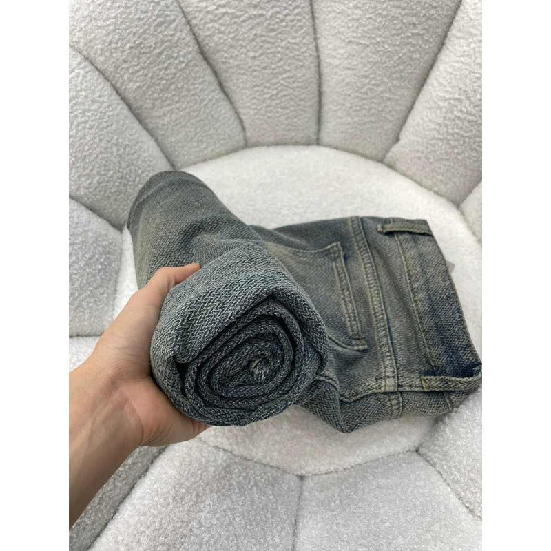 Unisex Classic Denim Jeans Loose Fit Daily Outdoor Wear - Image 4