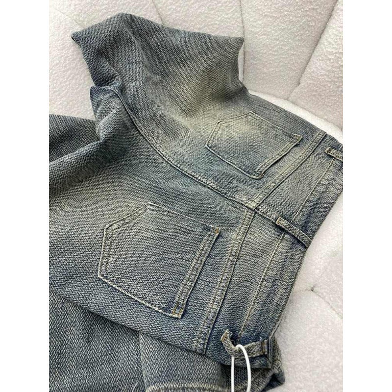 Unisex Classic Denim Jeans Loose Fit Daily Outdoor Wear - Image 3