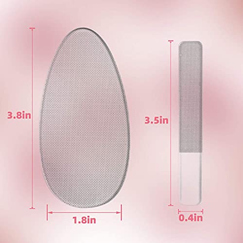RedFlow Glass Nail File,Nail Buffer Set Contains 2 Nano Glass Nail Files and 1 Nano Glass Foot File,Professional Manicure Set,Nail Files for Natural Nails Removing Calluses - Image 4