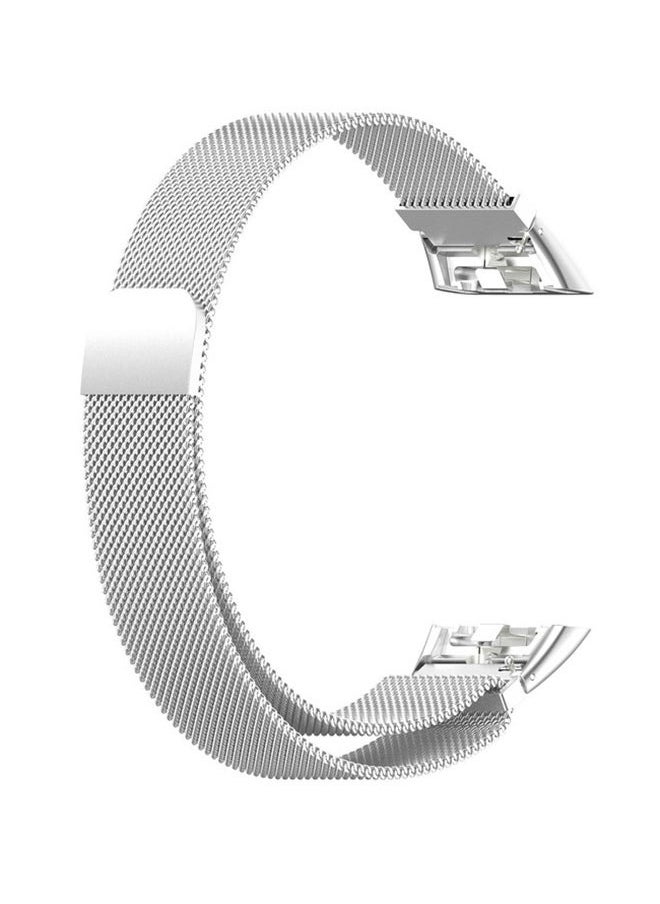 Generic - Replacement Milanese Strap For Huawei Band 6 Silver - Image 1
