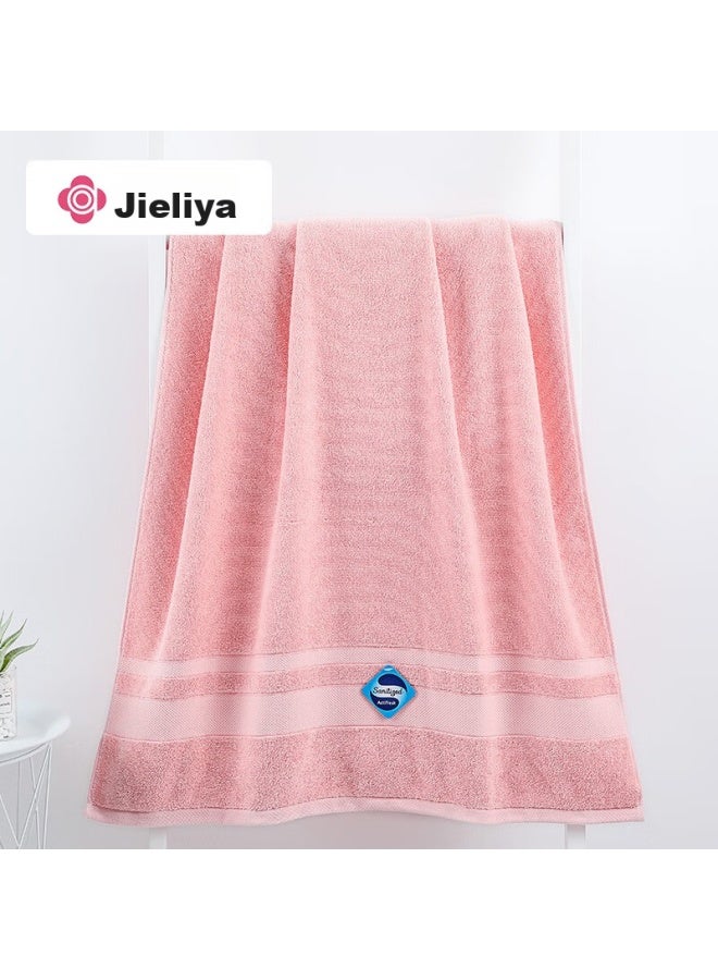 Grace Jieliya 5a Antibacterial Large Bath Towel, Adult Pure Cotton, Extra Large And Thick, For Men And Women, Lotus Root Color, 140*70cm, 430g - Image 3