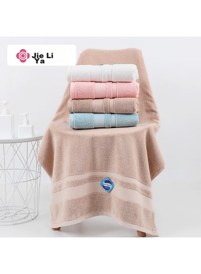 Grace Jieliya 5a Antibacterial Large Bath Towel, Adult Pure Cotton, Extra Large And Thick, For Men And Women, Lotus Root Color, 140*70cm, 430g - Image 5