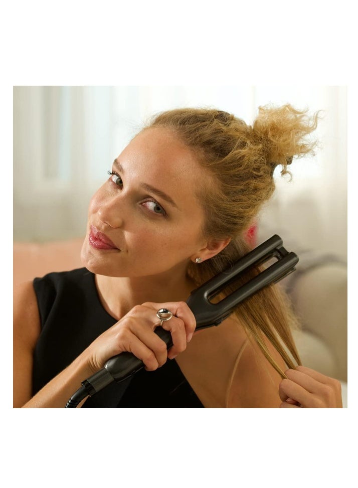 Revlon Double Straight Straightener (Dual Plate Design, Advanced Copper Ceramic Technology, LED Display, Smart Heat Memory System, 10 Heat Settings up to 235°C) RVST2204UK, Black - Image 4