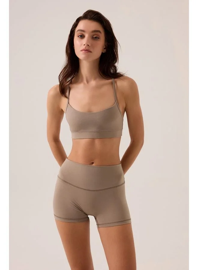 Los Ojos x Ece Vizon High Waist Short Leggings Mono Biker.