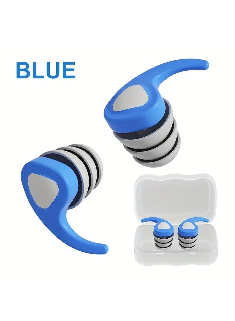 Goolsky زوج واحد من سدادات الأذن السيليكونية المريحة للنوم والعمل والسباحة والسفر - متينة وناعمة - Image 1