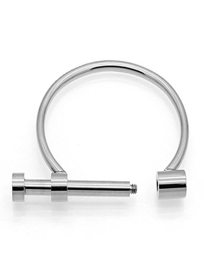 ALoveSoul 2 Pcs Screw Bracelet Stainless Steel Bar Cuff Bangle Set(Silver,Gold) - Image 5