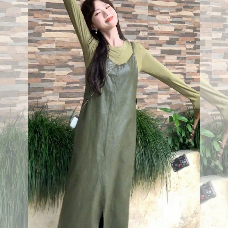 Spring Outfit with a Complete Set of Skirts, Suspender Skirts, Womens Clothing, 2025 Spring New Fashion Suit Skirts for Women Single suspender skirt
