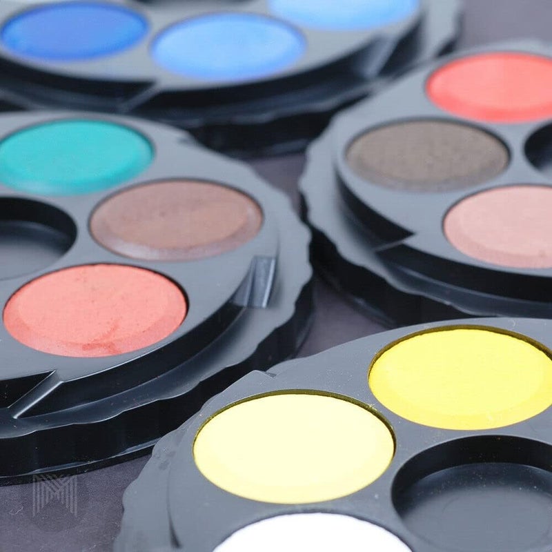 Koh-i-noor 24 Color Watercolors Wheel Stack Pack - Versatile Water Paint Set - Image 2