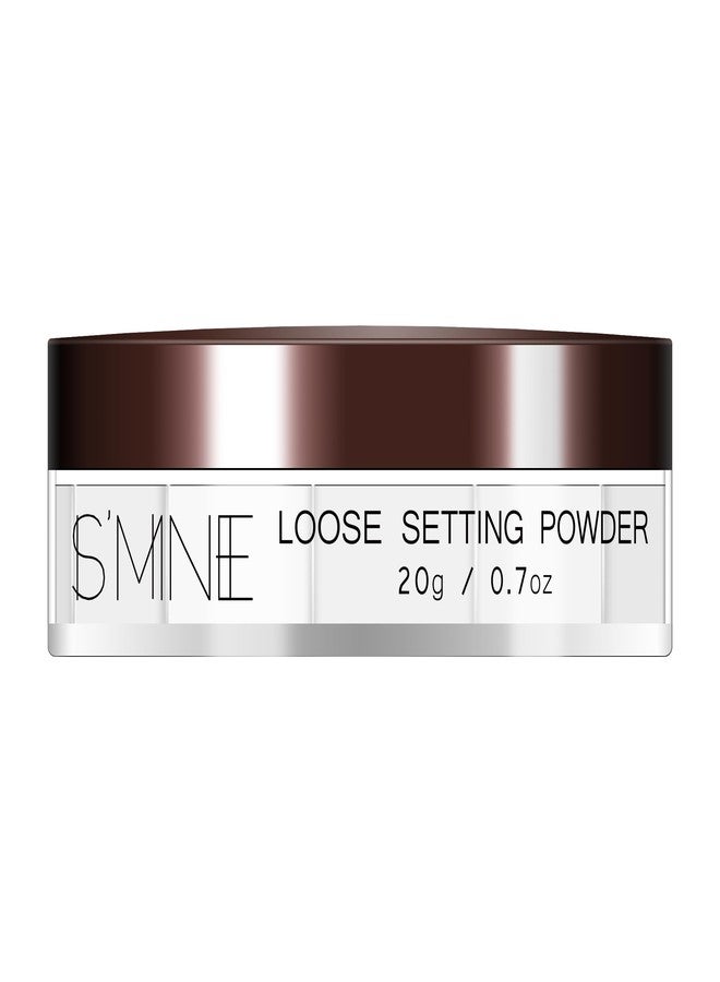 IS'MINE Loose Setting Powder, Lightweight Long Lasting Poreless Finish Transculent Loose Powder (White, 20g/0.7oz) - Image 2