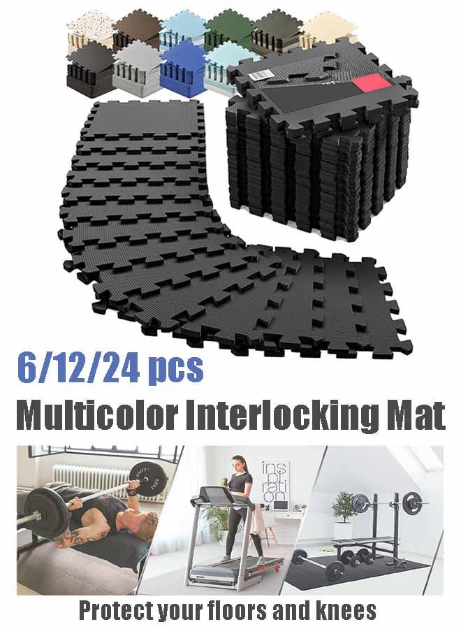 Baby Play Mats, Puzzle Foam Floor Mats, Exercise Yoga Mats, Interlocking EVA Soft Foam Floor Mats - Image 1