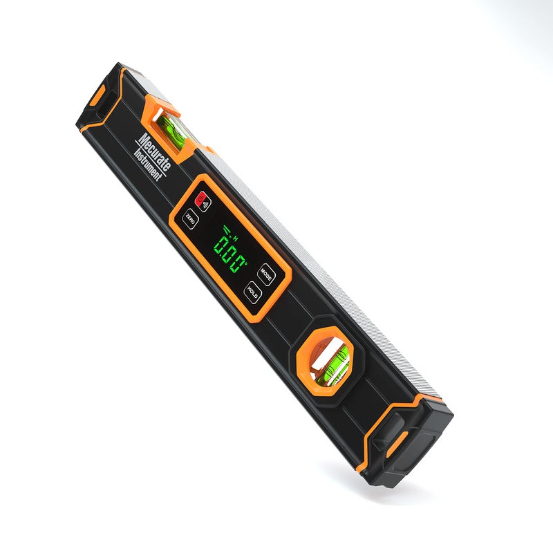 Mecurate Digital Level 15.7'' with LCD Display, 360Â° Angle Magnetic Digital Torpedo Level, Vertical & Horizontal Spirit Bubble Protractor for Construction Carpenter Craftsman Home Professional - Image 1
