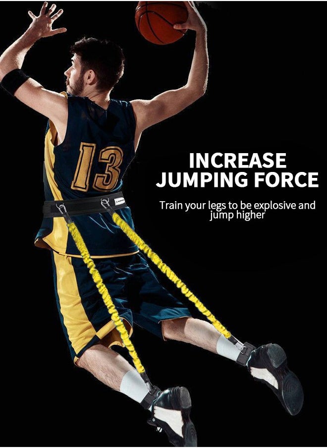 GROIC Vertical Jump Trainer, Jumping Force Training Bouncing Pull Rope, Professional Leg Muscle Strength Resistance Bands Set for Basketball Triple Jump Football Volleyball Fitness Equipment  - Image 2