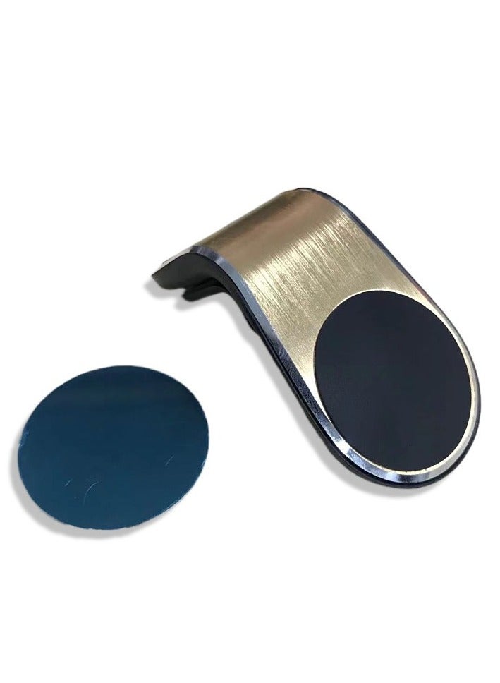 Golden, Car Phone Holder, Air Outlet Rotating Magnetic Phone Holder, Safer Phone Holder - Image 1
