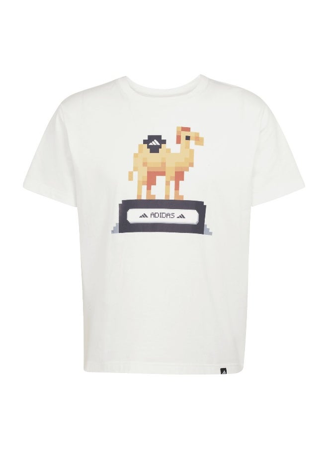 Adidas adidas camel pixel unisex graphic t-shirt  - Image 1