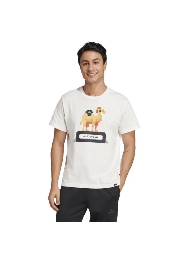 Adidas adidas camel pixel unisex graphic t-shirt