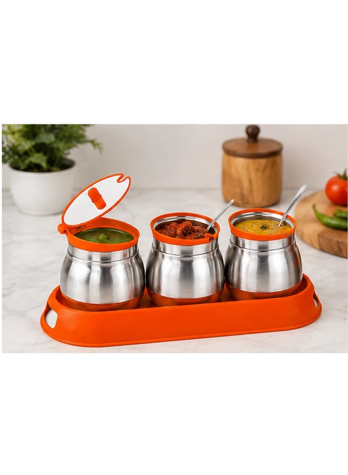 Prabha Pickle Container Set - 3-Pack | Ultimate Home & Kitchen Solution - Image 2