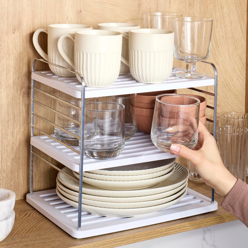 YouCopia UpSpace Cabinet Box Organizer, Adjustable Kitchen Pantry Shelf for Plastic Wrap and Foil Storage, Large Premium Edition - Image 4