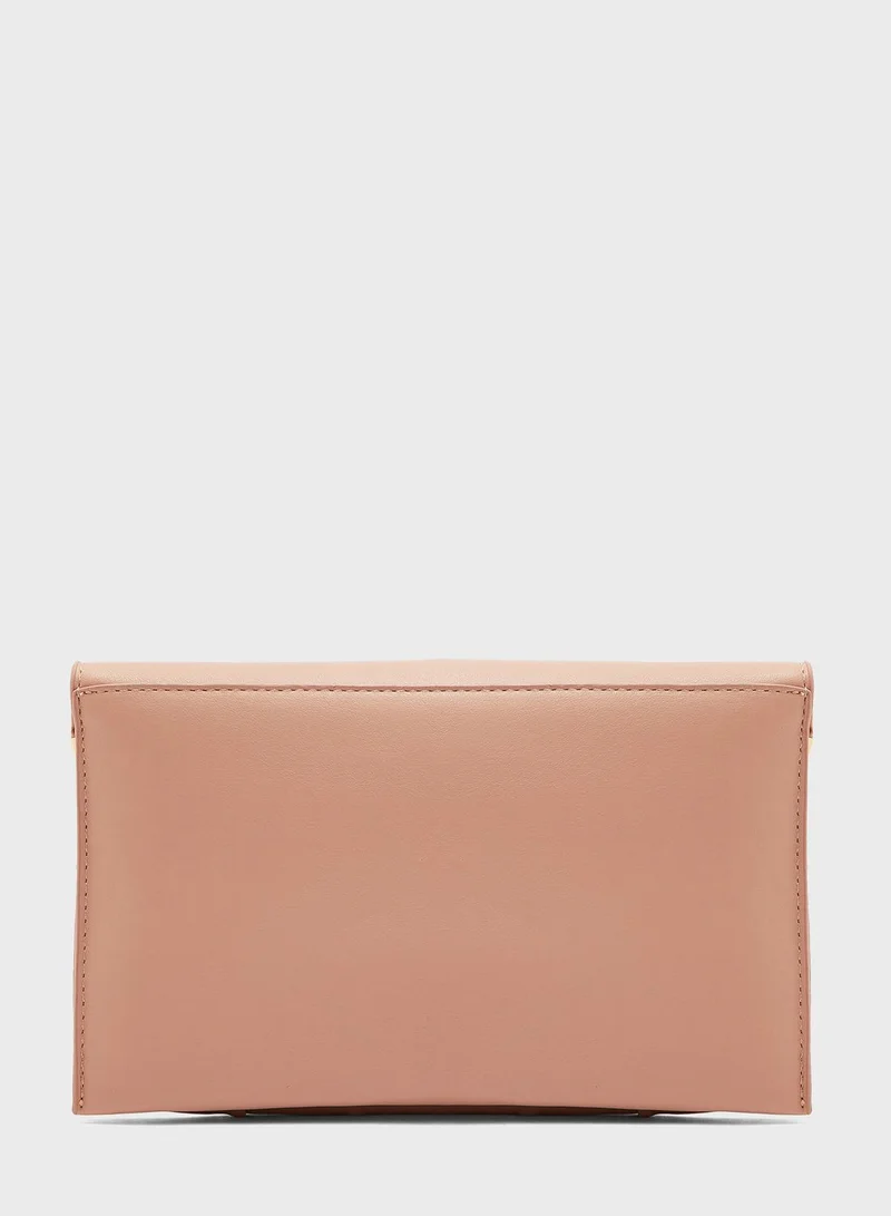 ELLA Rouched Clutch Bag with Clasp
