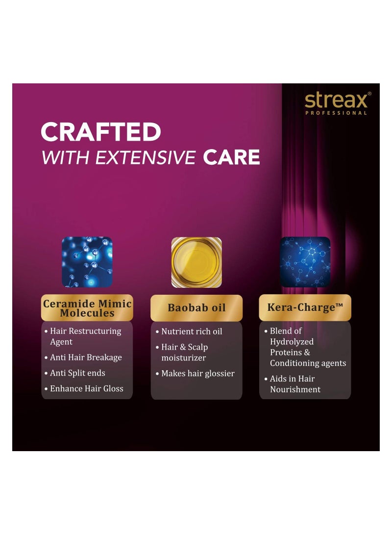 ستريكس شامبو كانفولين لفرد ما بعد العناية للنساء مضاد للتجعد وتكسر الشعر خالي من الكبريتات والبارابين وخالٍ من النعومة والتشابك 300 مللي - Image 3