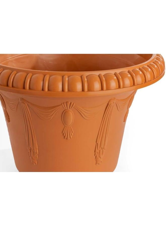SGC Cosmoplast Plastic Round Flowerpot D50Xh37Cm Brown Color - Image 3
