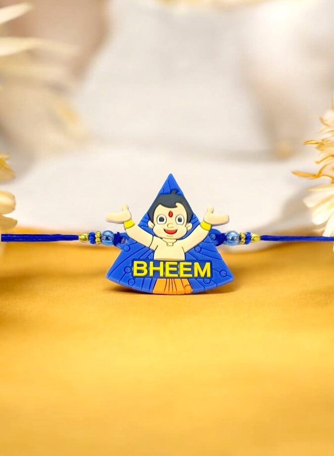 Adiva Boys BHEEM Handmade Rakhi for Brother, Raksha Bandhan Rakhi Gift Set with Roli Chawal (ADVMNKR00003) - Image 3