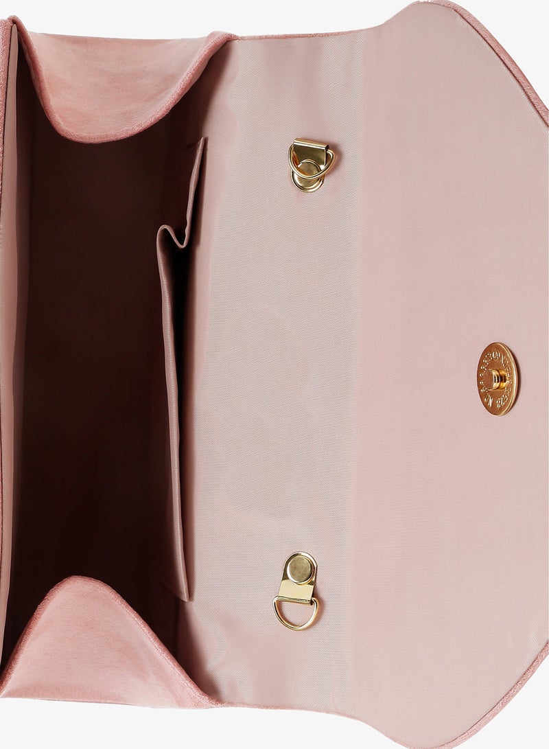 London Rag Mini Top Handle Brooch Bag in Pink - Image 5