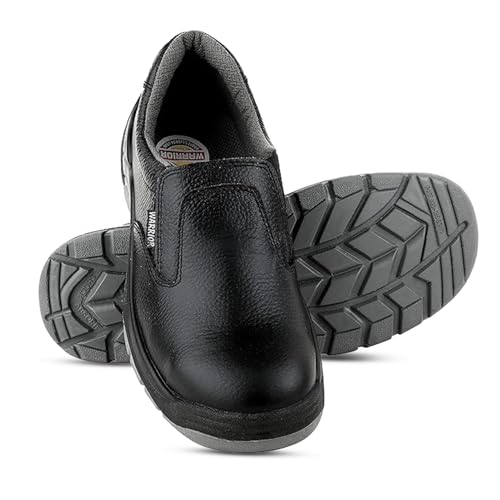 Liberty Warrior Lightweight Slip On Safety Shoes for Man | 3003-123 | Steel Toe Cap | Antislip & Water Resistant | Double Density, Antistatic & Abrasion Resistance | Black | Size 5 UK - Image 1