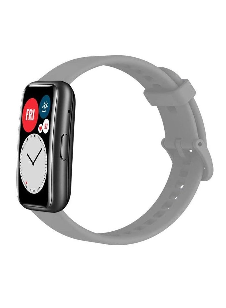 Huawei Fit Watch Band Strap,Silicone Replacement Wristband (Grey)