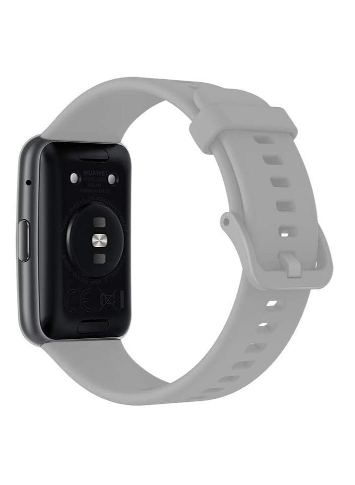 Huawei Fit Watch Band Strap,Silicone Replacement Wristband (Grey)