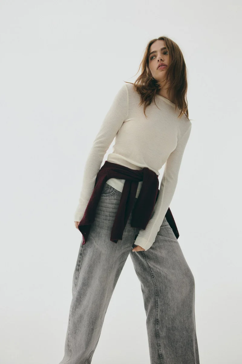 H&M Wide Regular Jeans