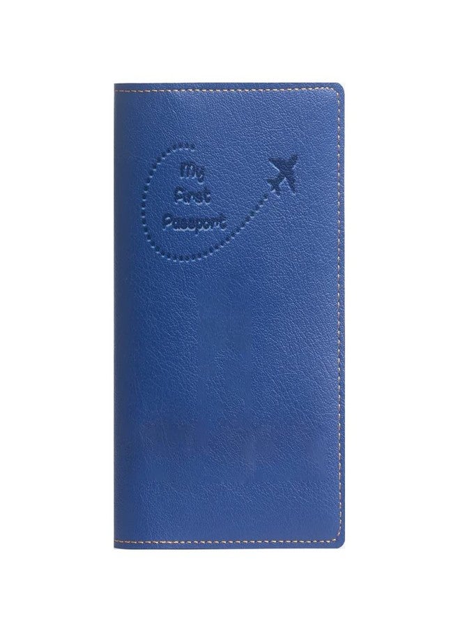 The Messy Corner Unisex Passport Cover for Men, Women | Vegan Leather Passport Holder for Travel (Dark Blue) - Image 2