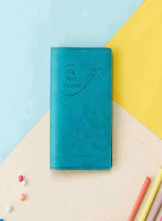 The Messy Corner Unisex Passport Cover for Men, Women | Vegan Leather Passport Holder for Travel (Dark Blue) - Image 4