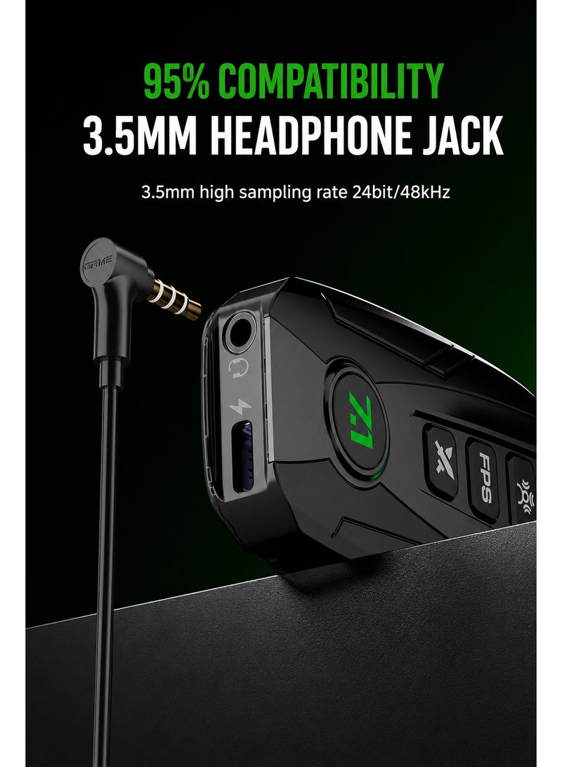 PIVA GS20 Gaming Adapter & Converter Hub Dongle, 7.1 Surround Sound Card with App Control, Type-C USB Hub, 3.5mm Audio, RGB Lighting, 60W Fast Charging, 480Mbps High-Speed Data Transfer – Compatible with RedMagic, iPad, iPhone & Laptops - Image 5