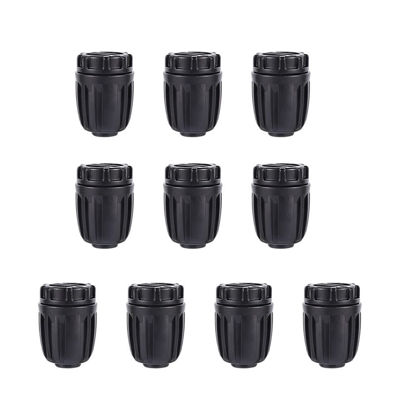FOGWOWO 1/2 inch Irrigation Fittings End Plugs For (1/2" ID x0.6-0.63" OD) 16mm Drip Tubing Connectors-10 Pcs/pack - Image 1