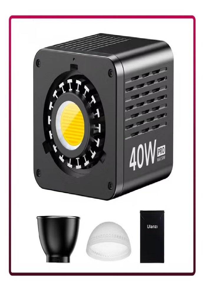 Ulanzi Professional portable LED video light, built-in 3400mAh battery, metal mini dual color temperature COB continuous output lighting, suitable for short video, live broadcast  - Image 1