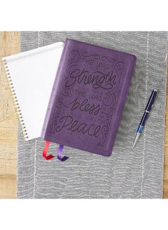 NKJV, Giant Print Center-Column Reference Bible, Verse Art Cover Collection, Leathersoft, Purple, Thumb Indexed, Red Letter, Comfort Print: Holy Bible, New King James Version  - Image 4