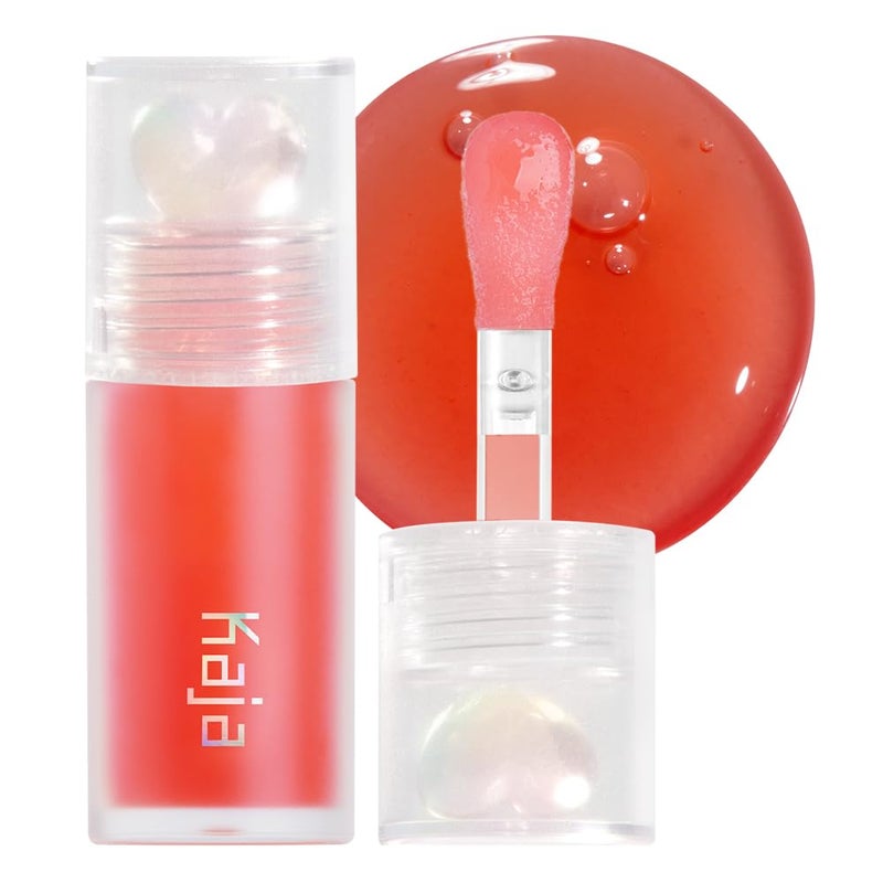 Kaja Juicy Glass Lip Plumping Oil | 02 Raspberry Refresher | Hydrating, Feel Plumped and Lightweight with Vitamin Tree Fruit Oil, Vegan, Cruelty-Free, Clear Tint Stain Shine Gloss Plumper - Image 1