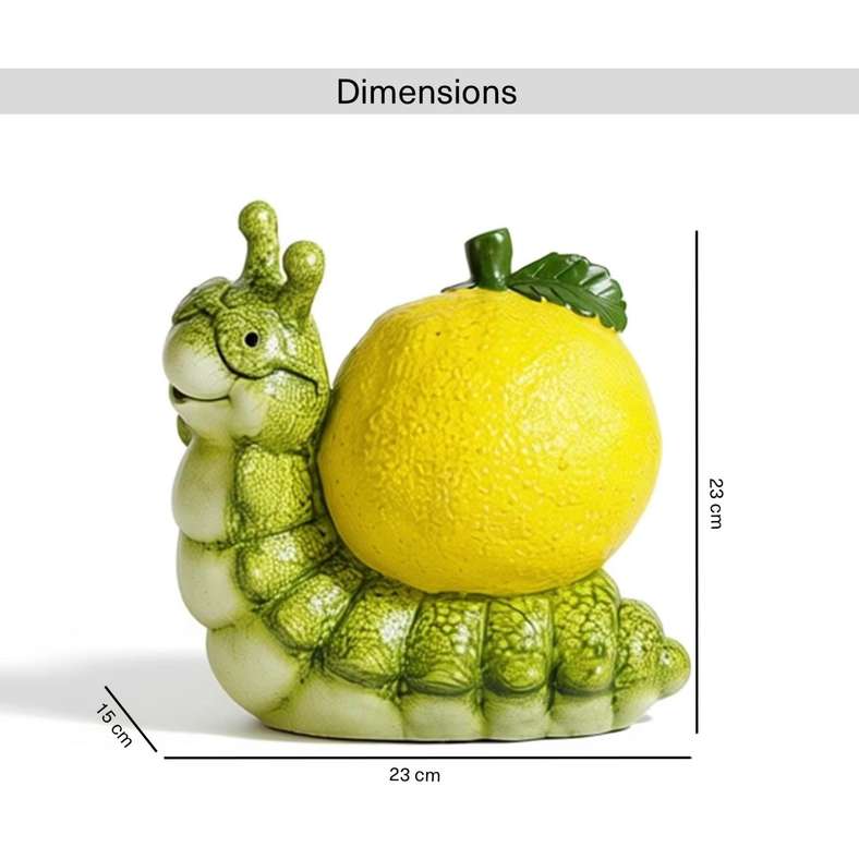 Pan Home Green Polyresin Snail Sculpture - Image 5