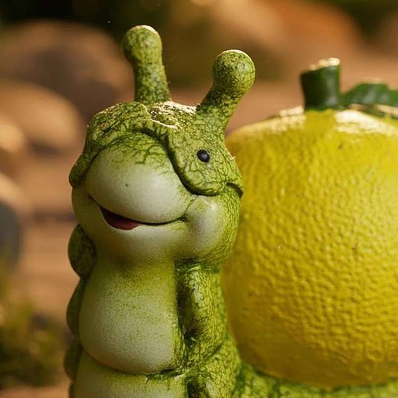 Pan Home Green Polyresin Snail Sculpture - Image 3